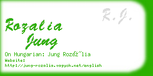 rozalia jung business card